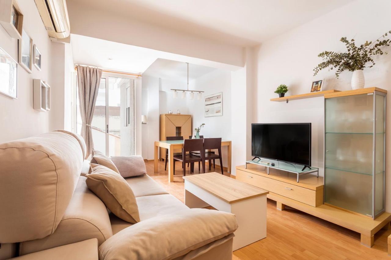Ferienwohnung Precioso Piso Moderno: Terraza, A/C, Netflix, Wifi Valencia Exterior foto